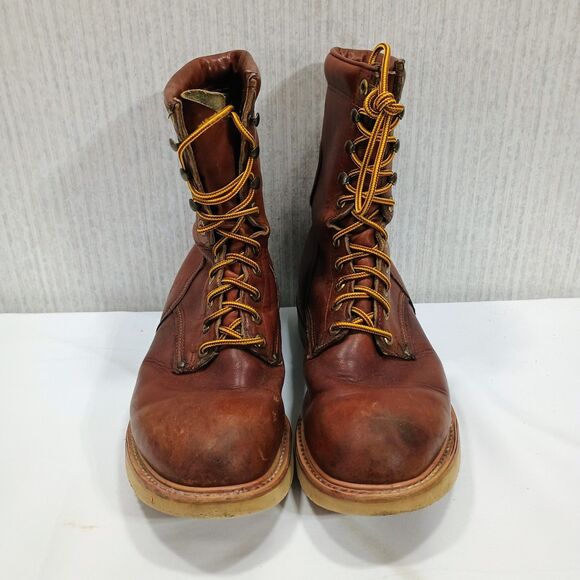 Men’s Work Boots USA Made Goodyear Welt Brown Leather Oil Resistant 8–8.5... main image 4